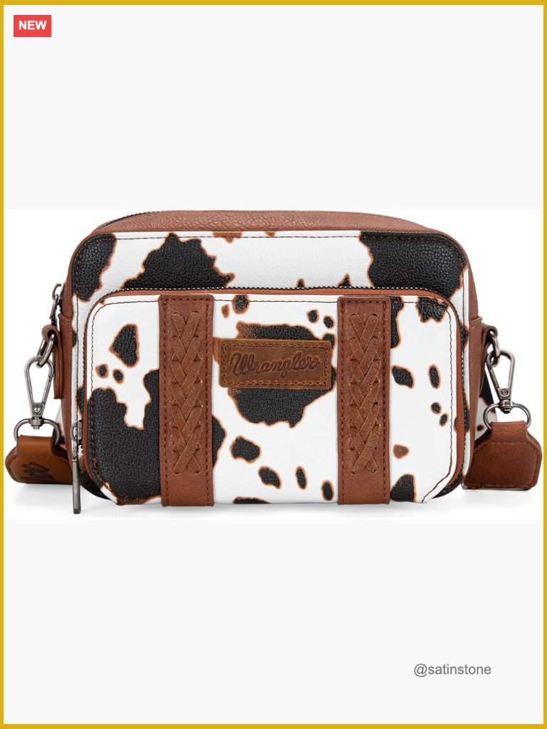 Crossbody Bag With Adjustable Guitar Strap Faux Leather Western Purse